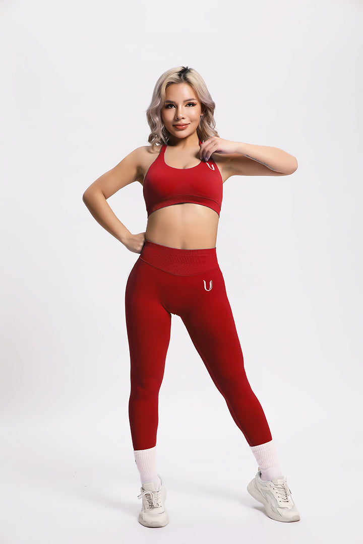 Beau | Halter Support Bra – Rot