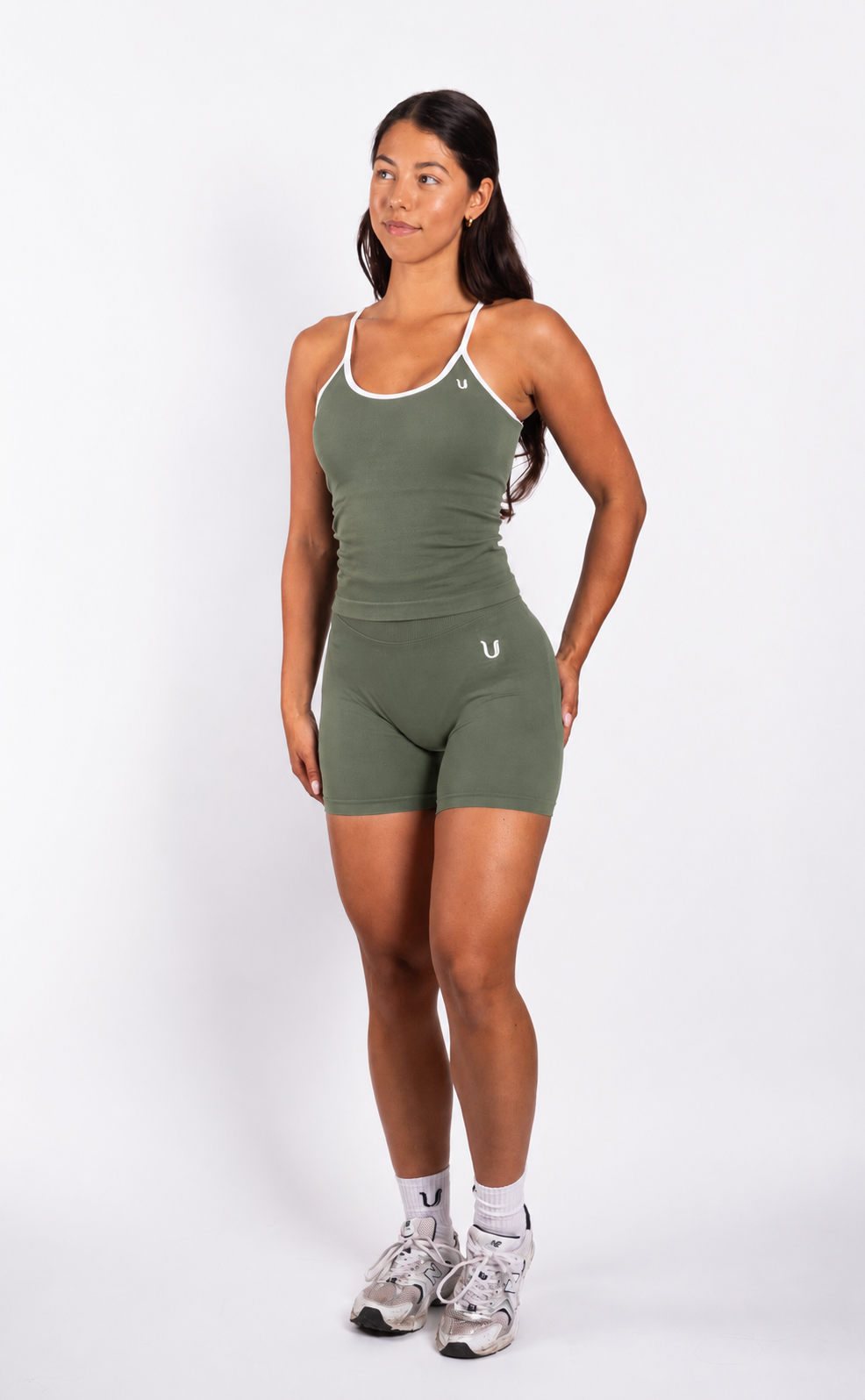 Ivy | Seamless Tank Top – Olijf