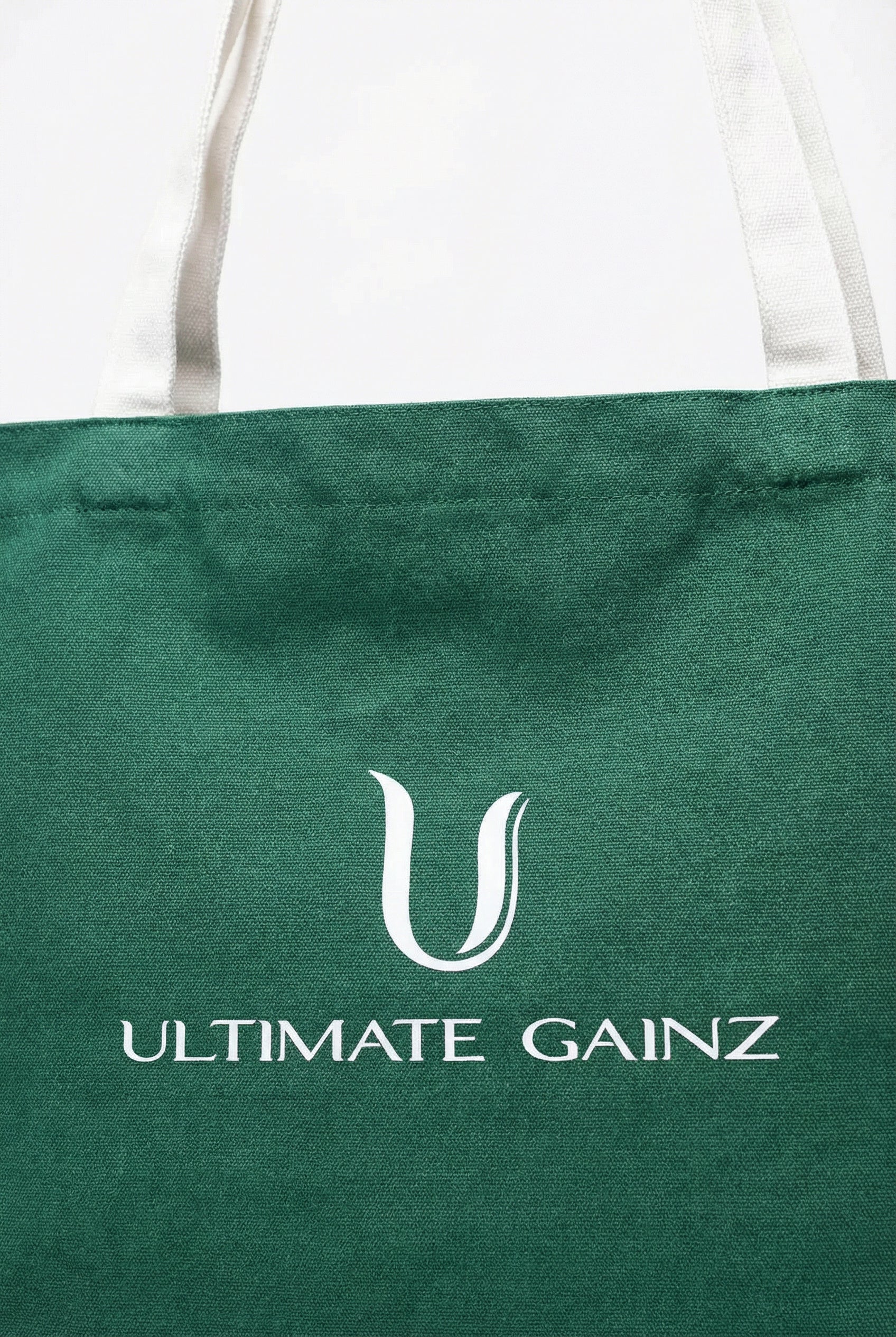 Ultimate Gainz Signature Tote Bag + 1 Pair of Socks – Forest Green