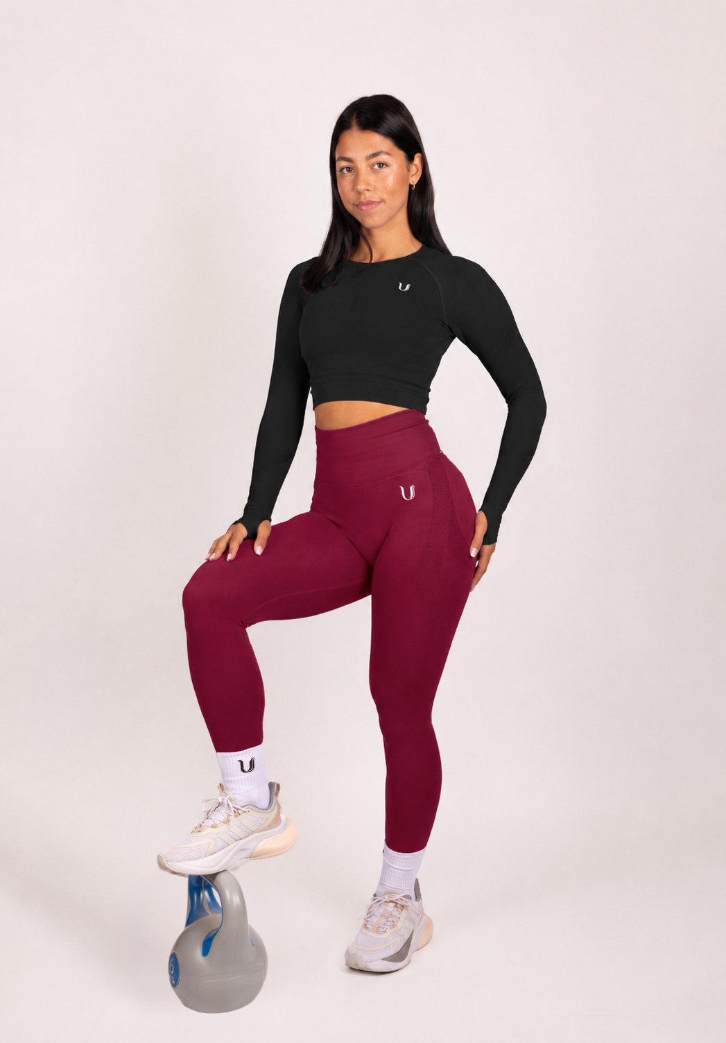 Leonie | Premium Scrunch Leggings - Rot