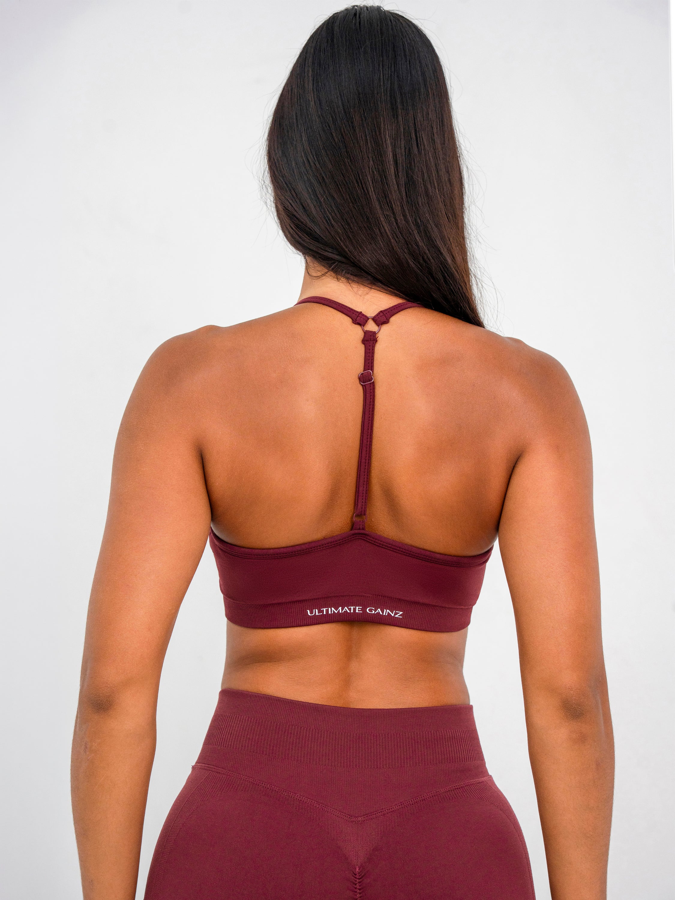 Luna | Premium Adjustable Sports Bra - Burgundy