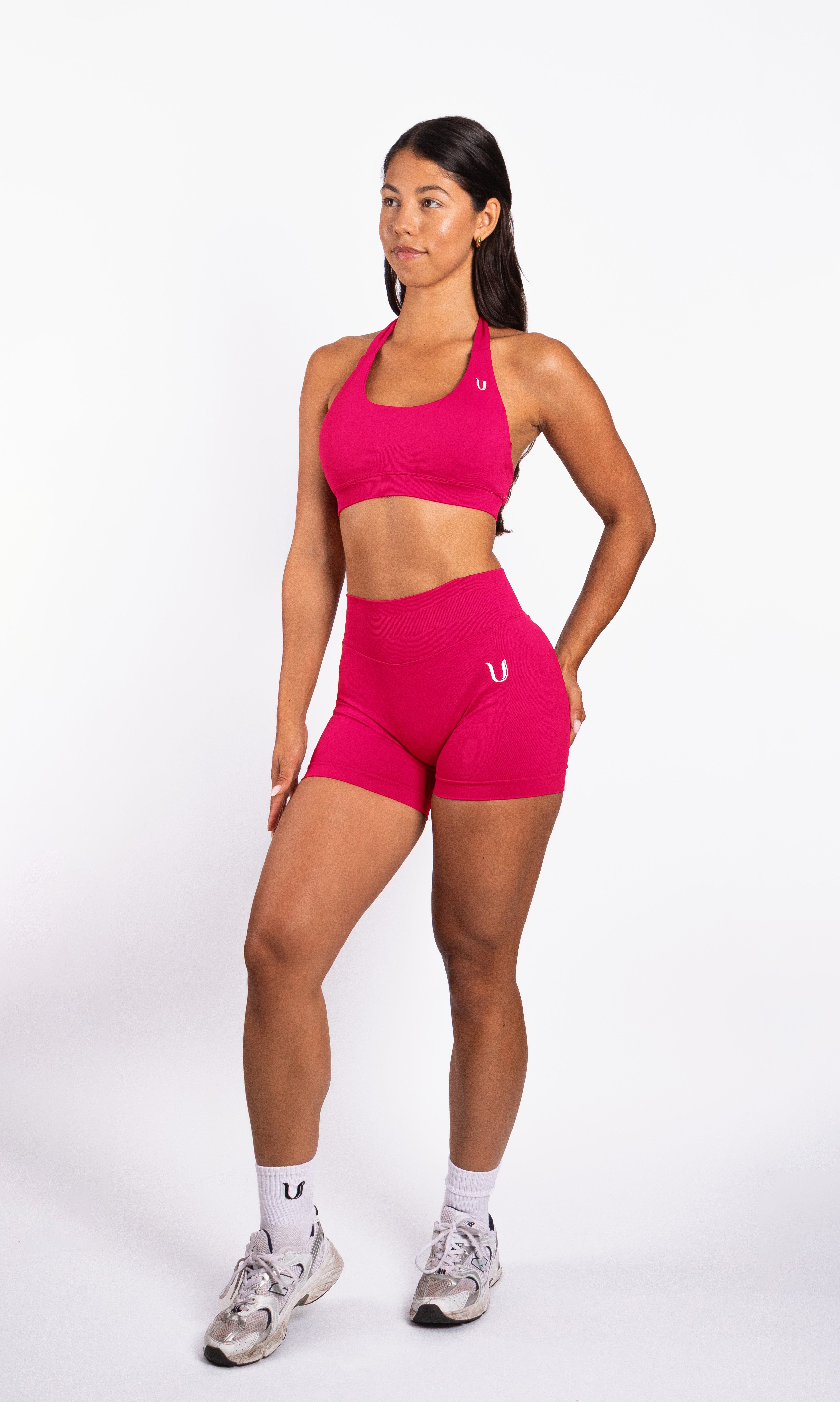 Beau | Halter Support Bra - Himbeere