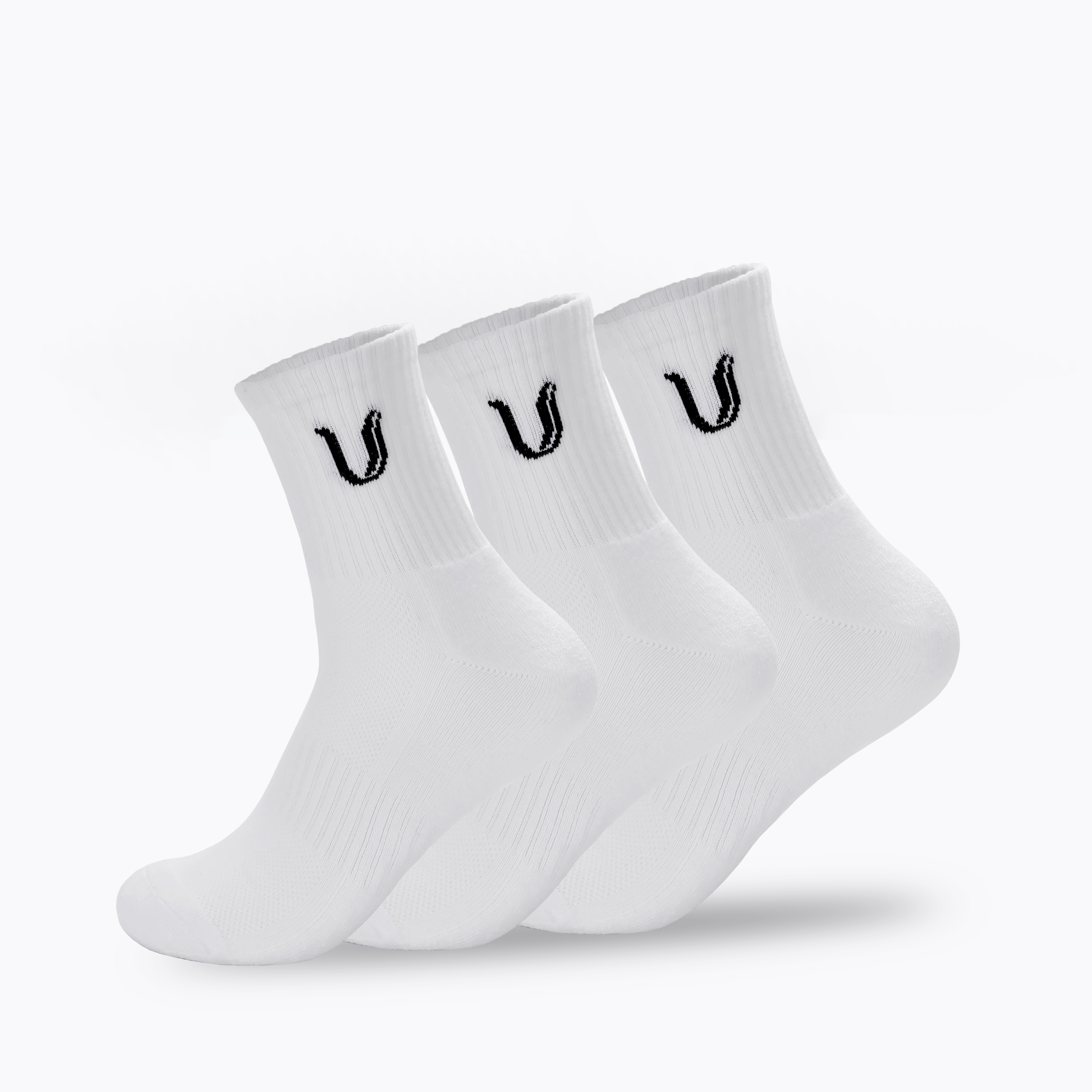 Ultimate Gainz - Performance Socks Unisex - White 1 Pair