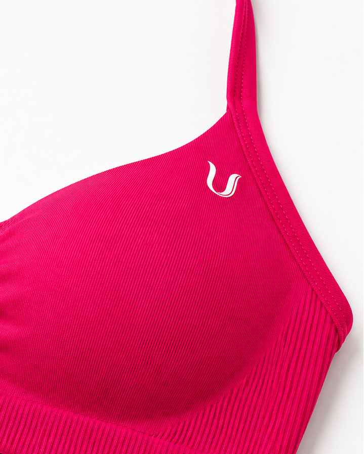 Beau | Halter Support Bra - Himbeere