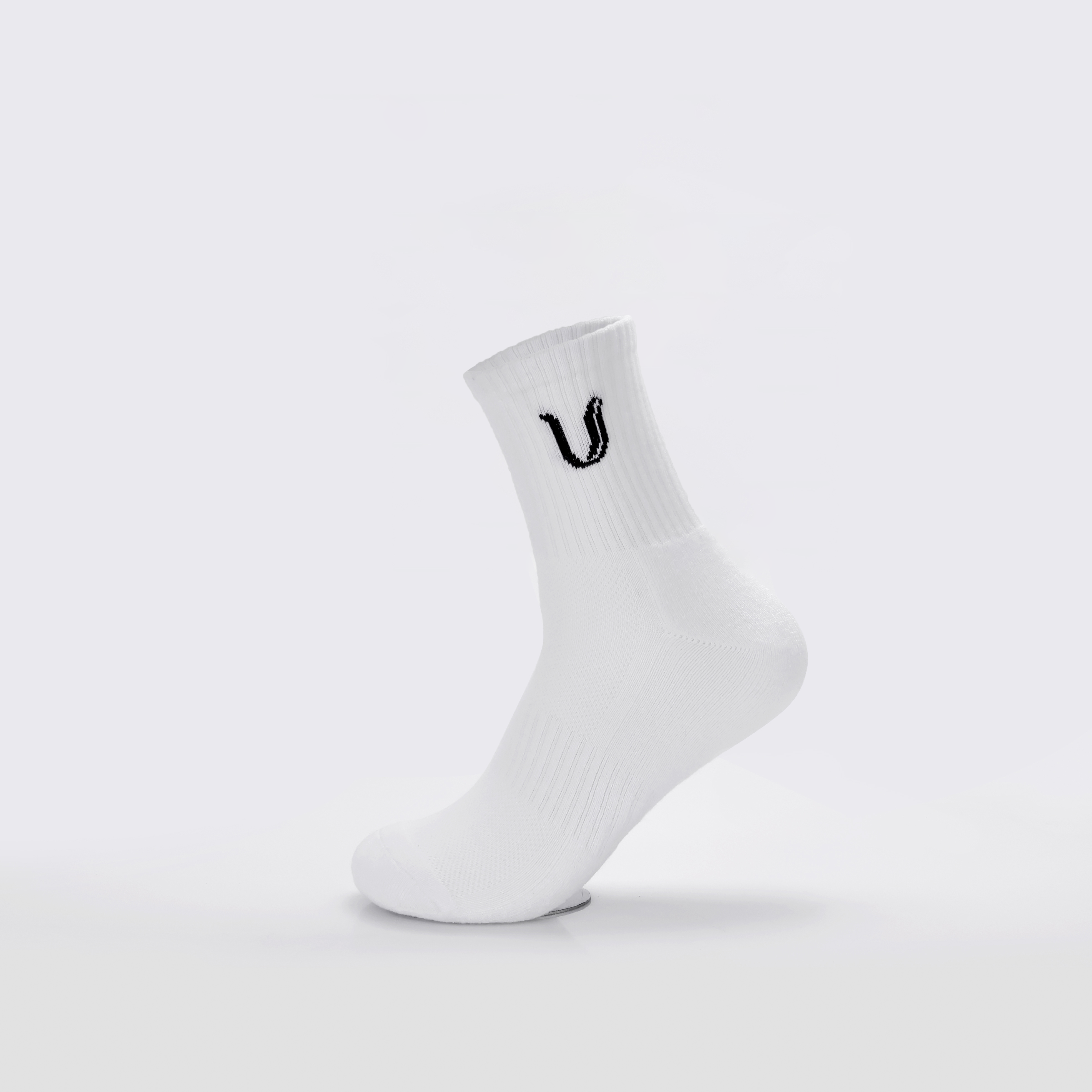 Ultimate Gainz - Chaussettes de Performance Unisexes - Blanc 3 Paires