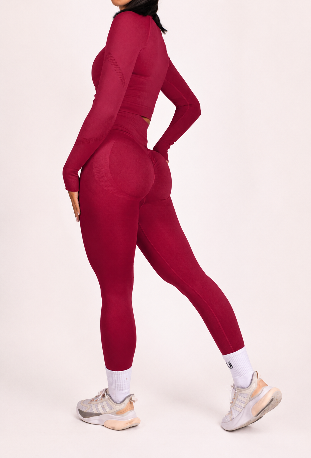 Leonie | Leggings Premium Scrunch - Rouge