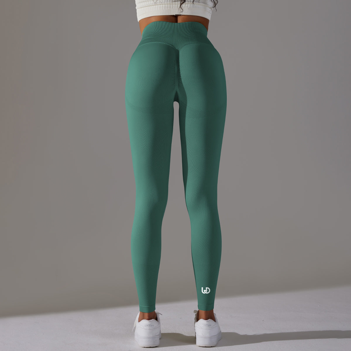 Celine | High Waist Scrunch Legging - Donker groen