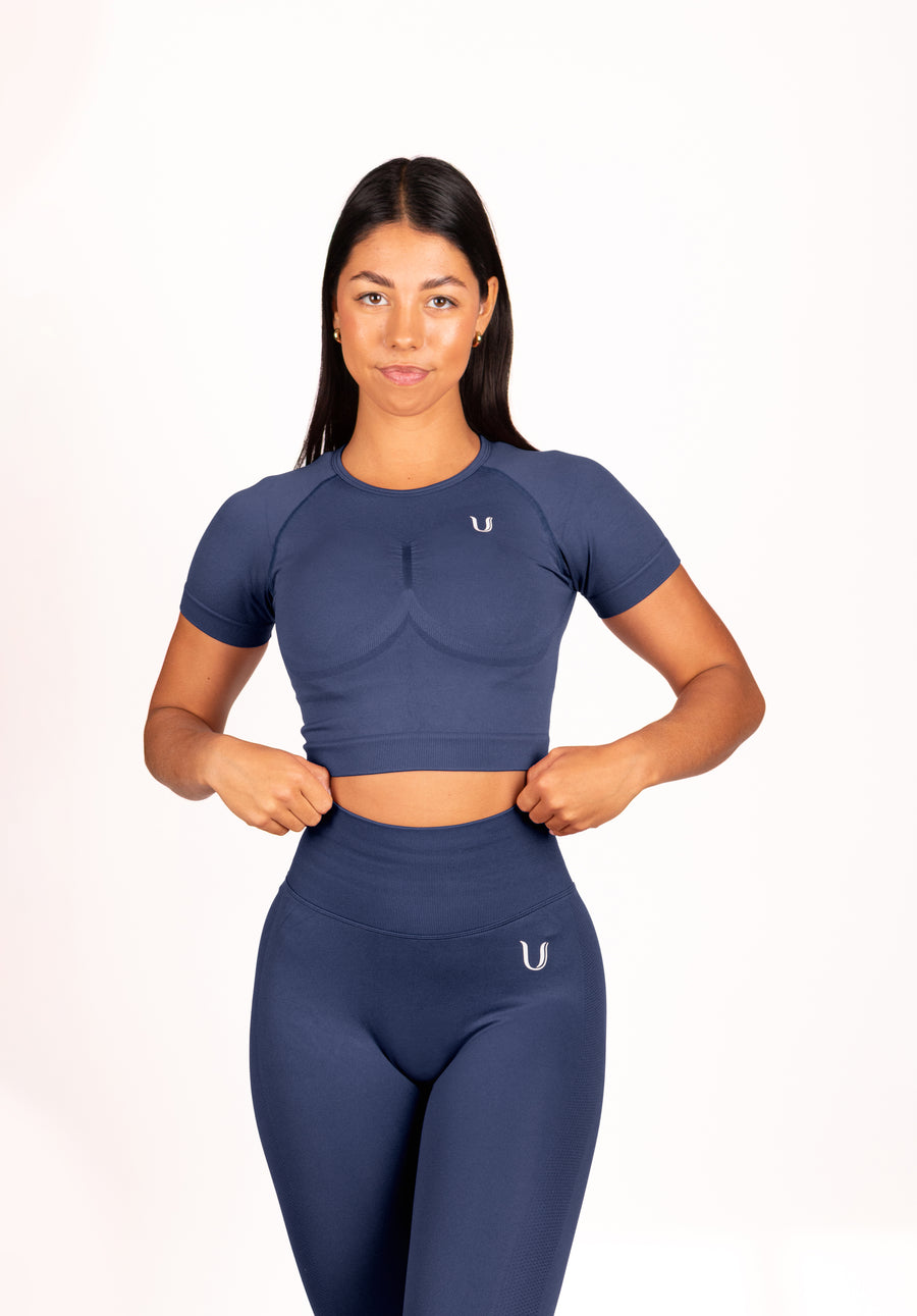 Leonie | Top Shirt-  Bleu Foncé