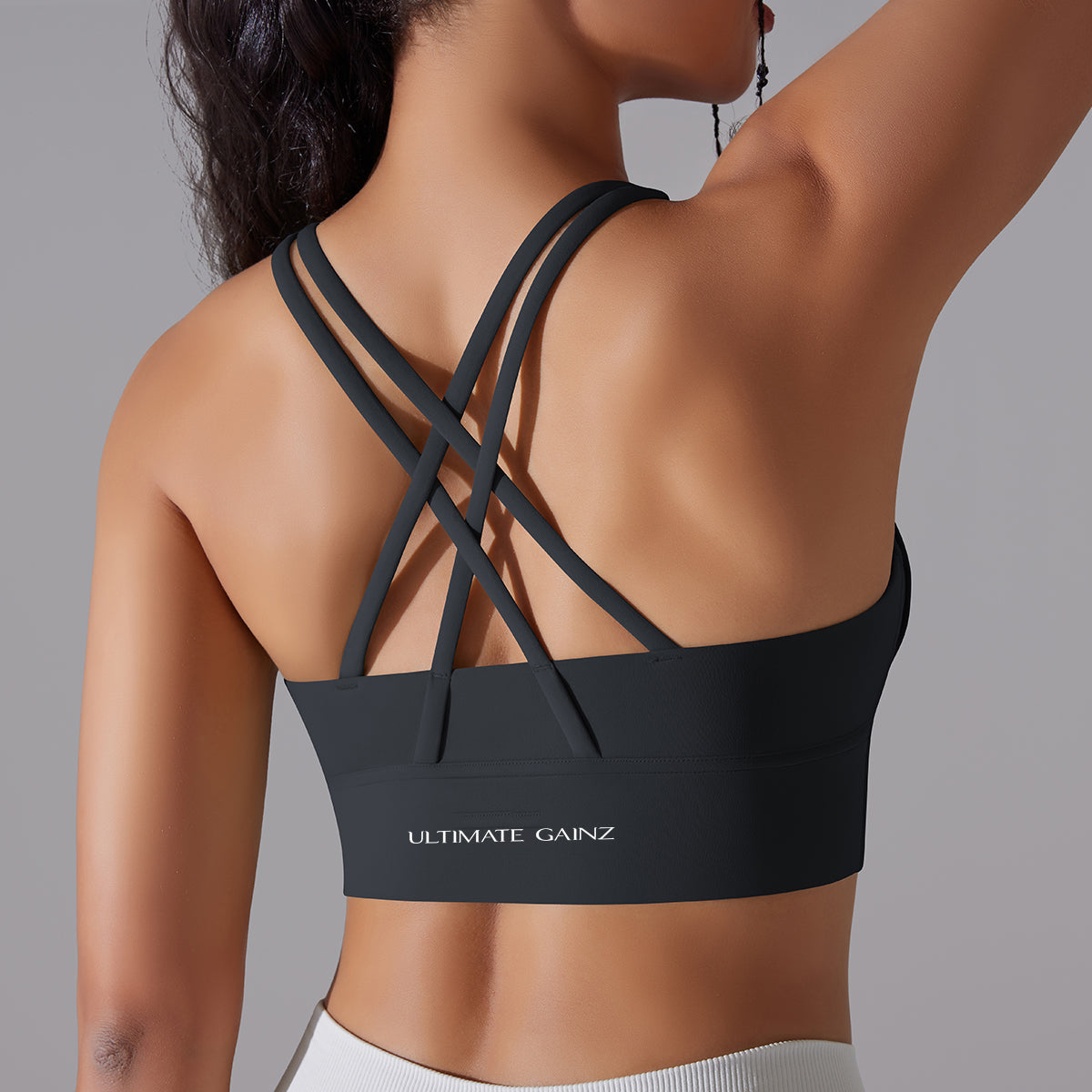 Kyra | Cross bra - Black