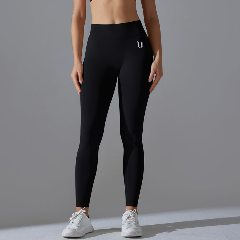 Mila V2 | Scrunch Sport Leggings - Schwarz