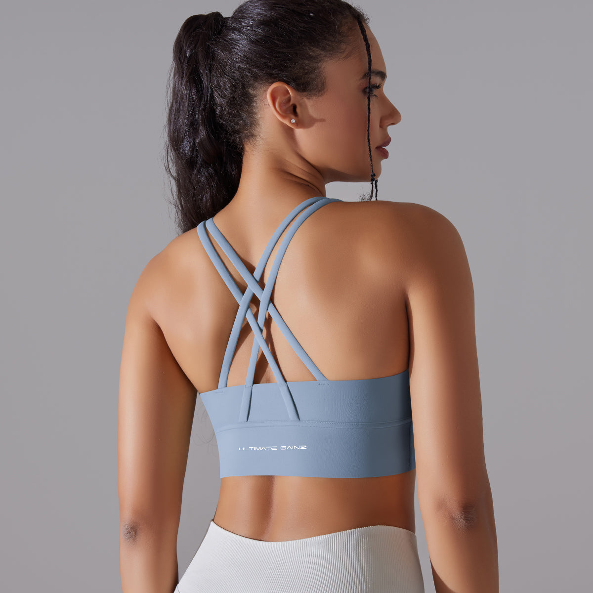 Kyra | Cross bra - Blue