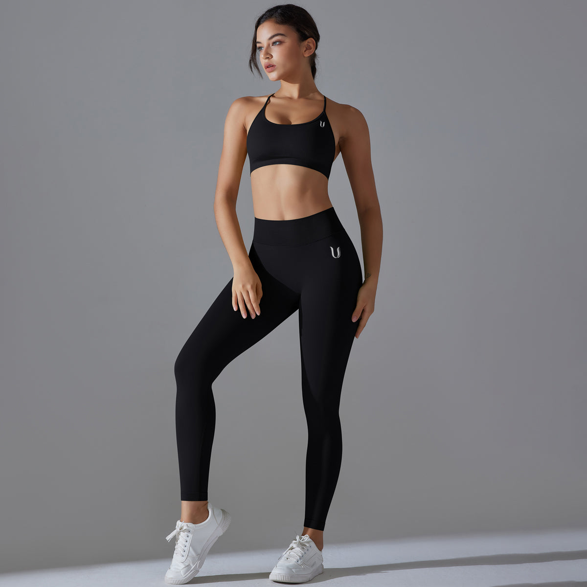 Mila V2 | Scrunch Sport Leggings - Schwarz