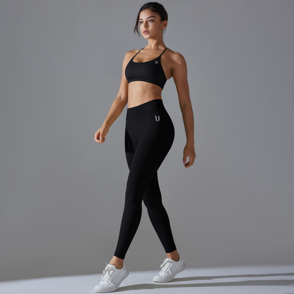 Mila V2 | Scrunch Sport Leggings - Schwarz