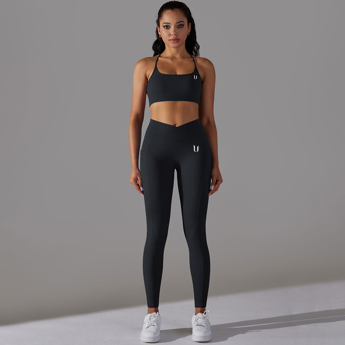 Mila | Legging-Top Set - Zwart