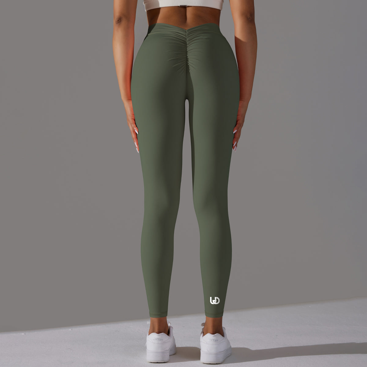 Emma | Legging Extra Scrunch - Legergroen