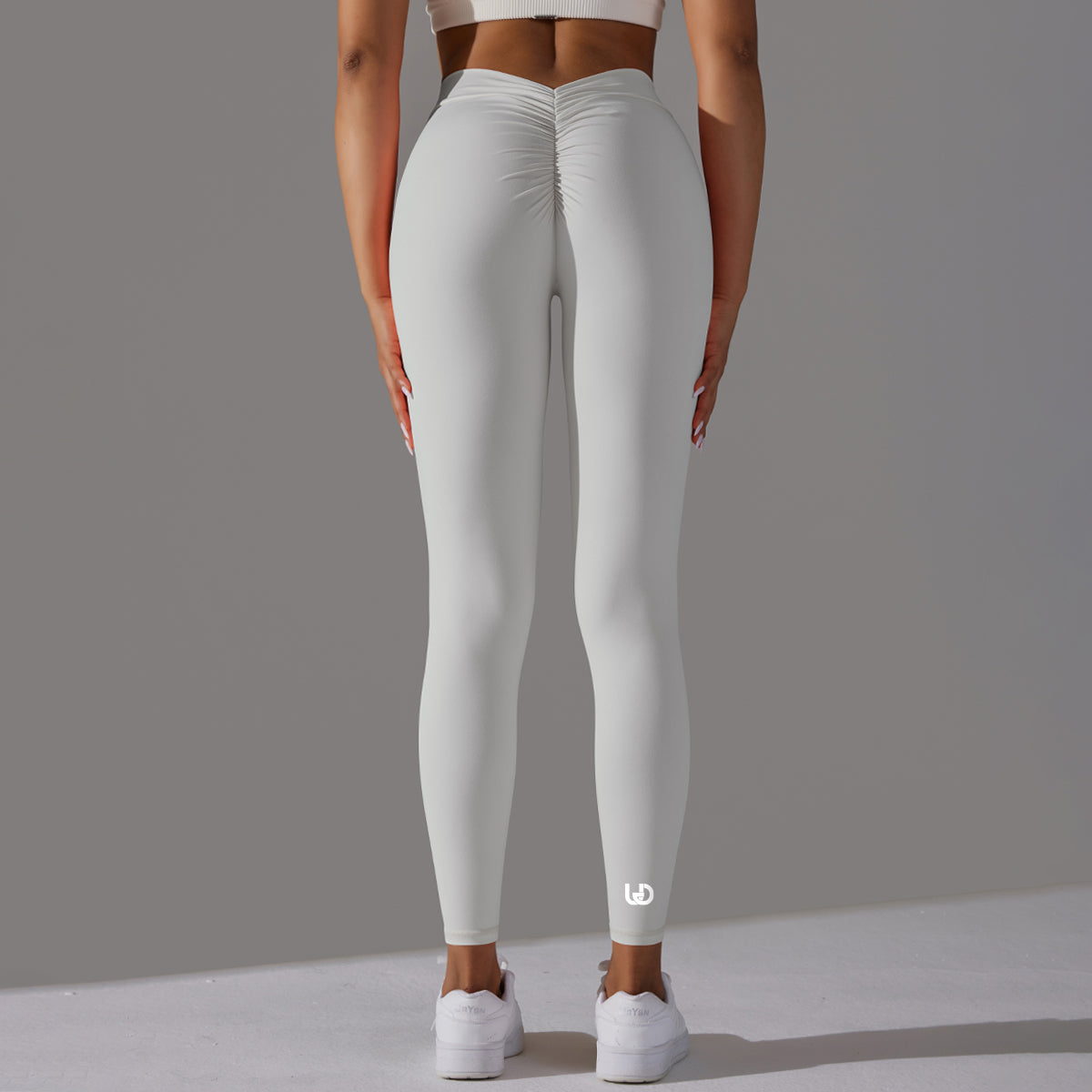 Emma | Legging Extra Scrunch - Zilvergrijs