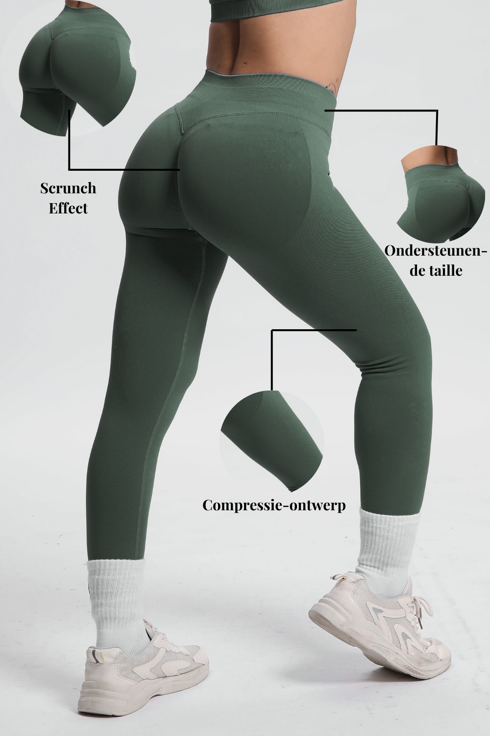 Beau | Hochleistungs-Leggings - Grün