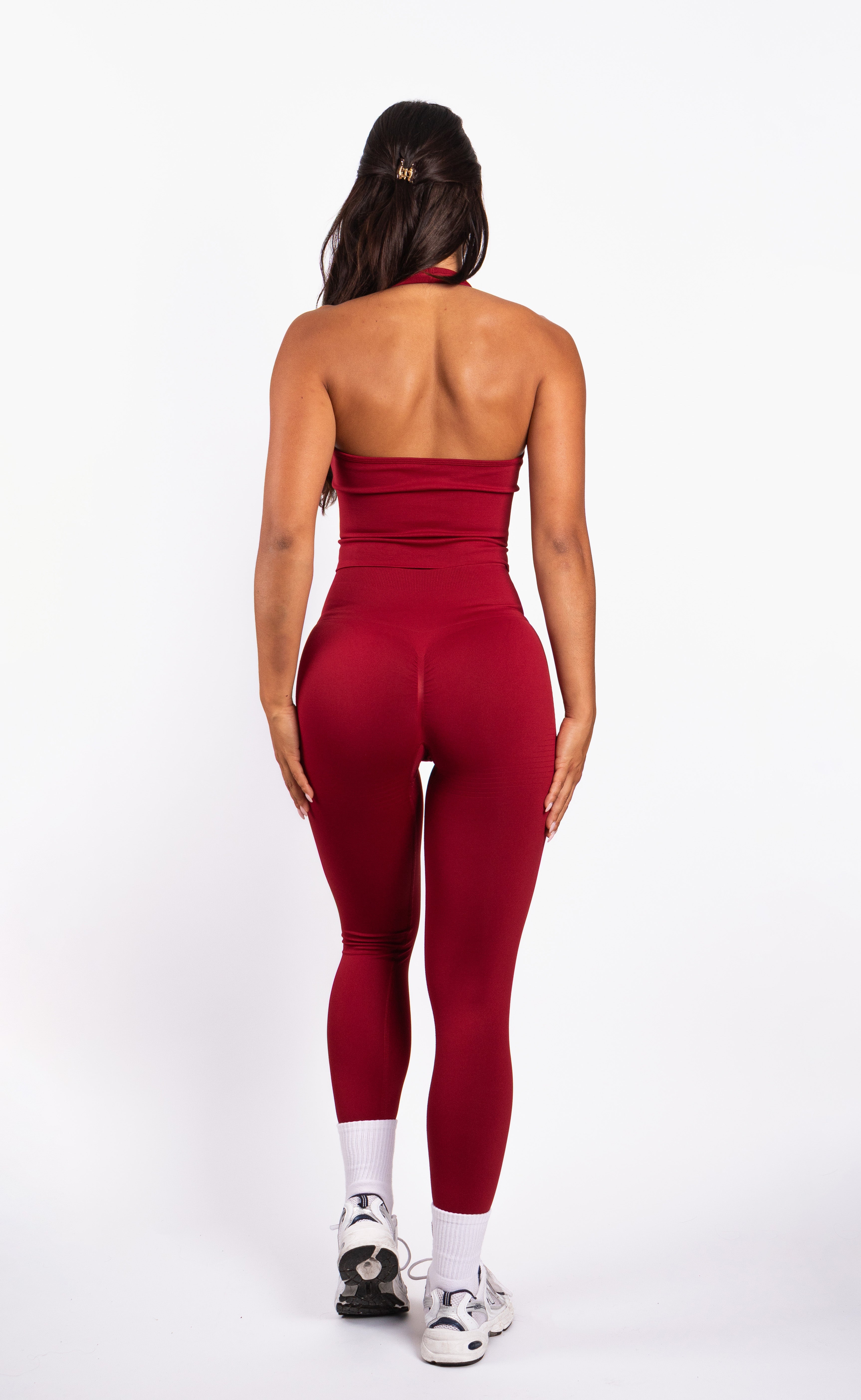 Bibi | Legging Côtelé Sans Coutures – Rouge