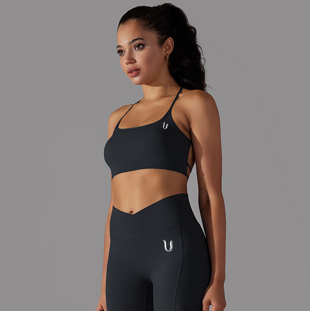 Mila | Legging-Top Set - Zwart