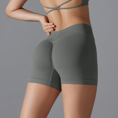 Mila V2 | Scrunch Sport Shorts - Grau