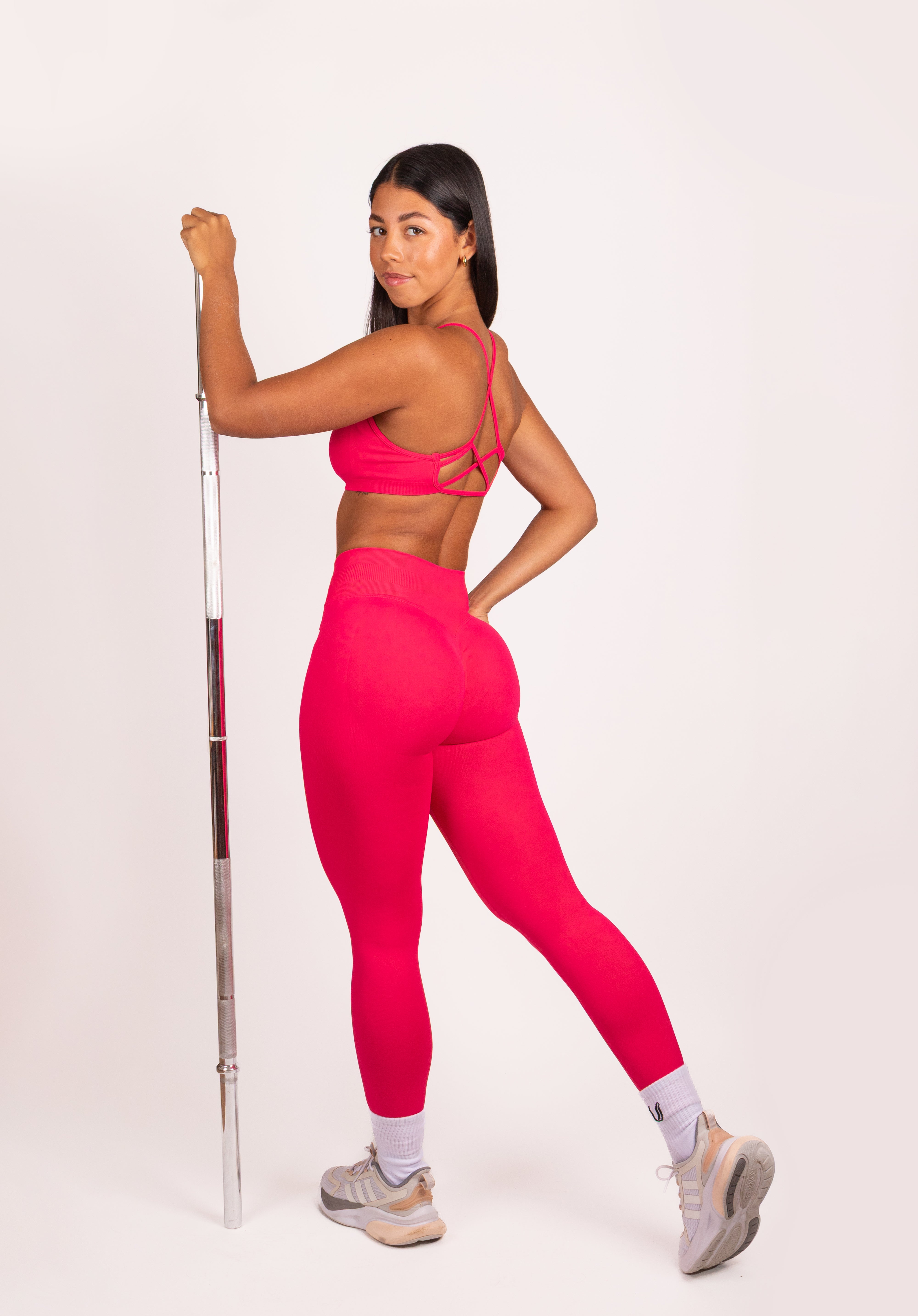 Joy | Sculpt Legging Met Scrunch – Roze Rood - afbeelding 3