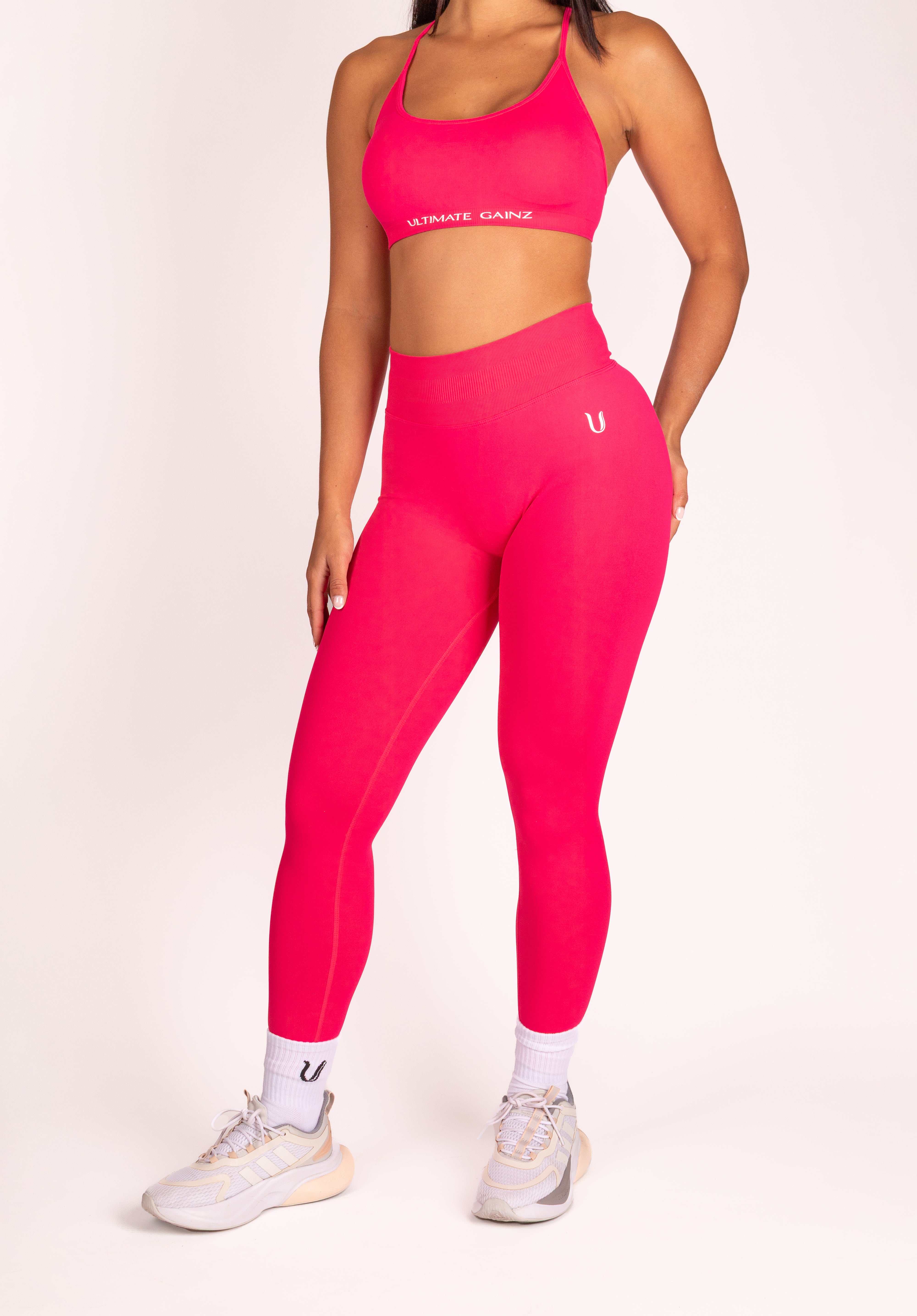 Joy | Legging Sculptant avec Scrunch – Rouge Rosé