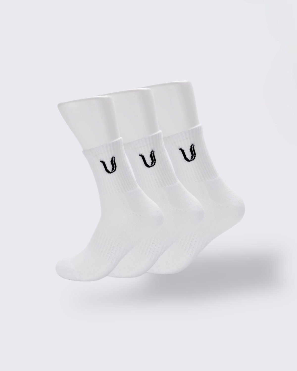 Ultimate Gainz - Performance Socks Unisex - White 1 Pair