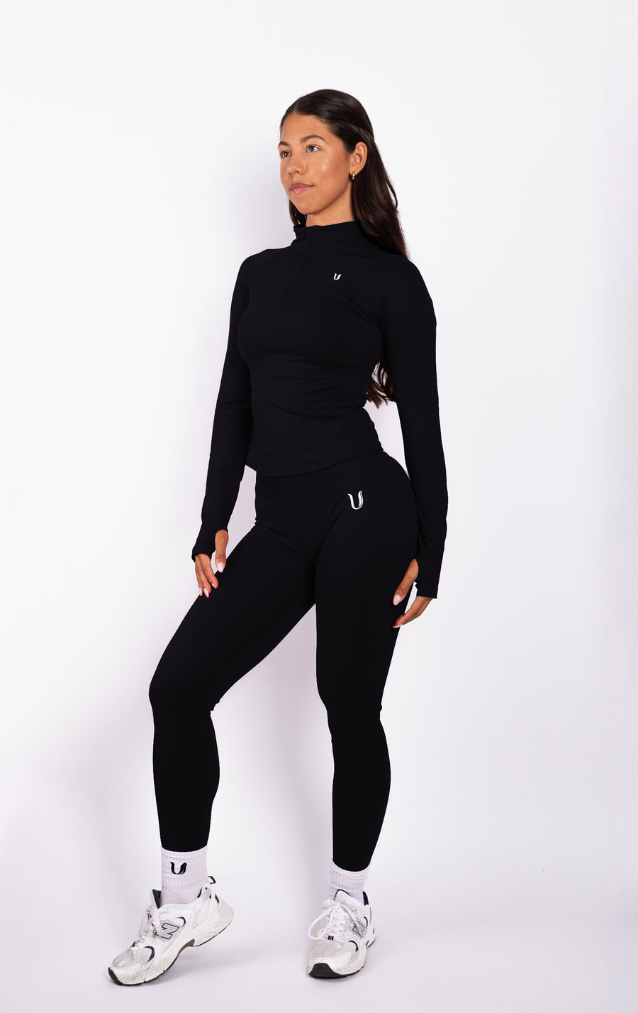 Beau | Top Demi-Zip Manches Longues - Noir