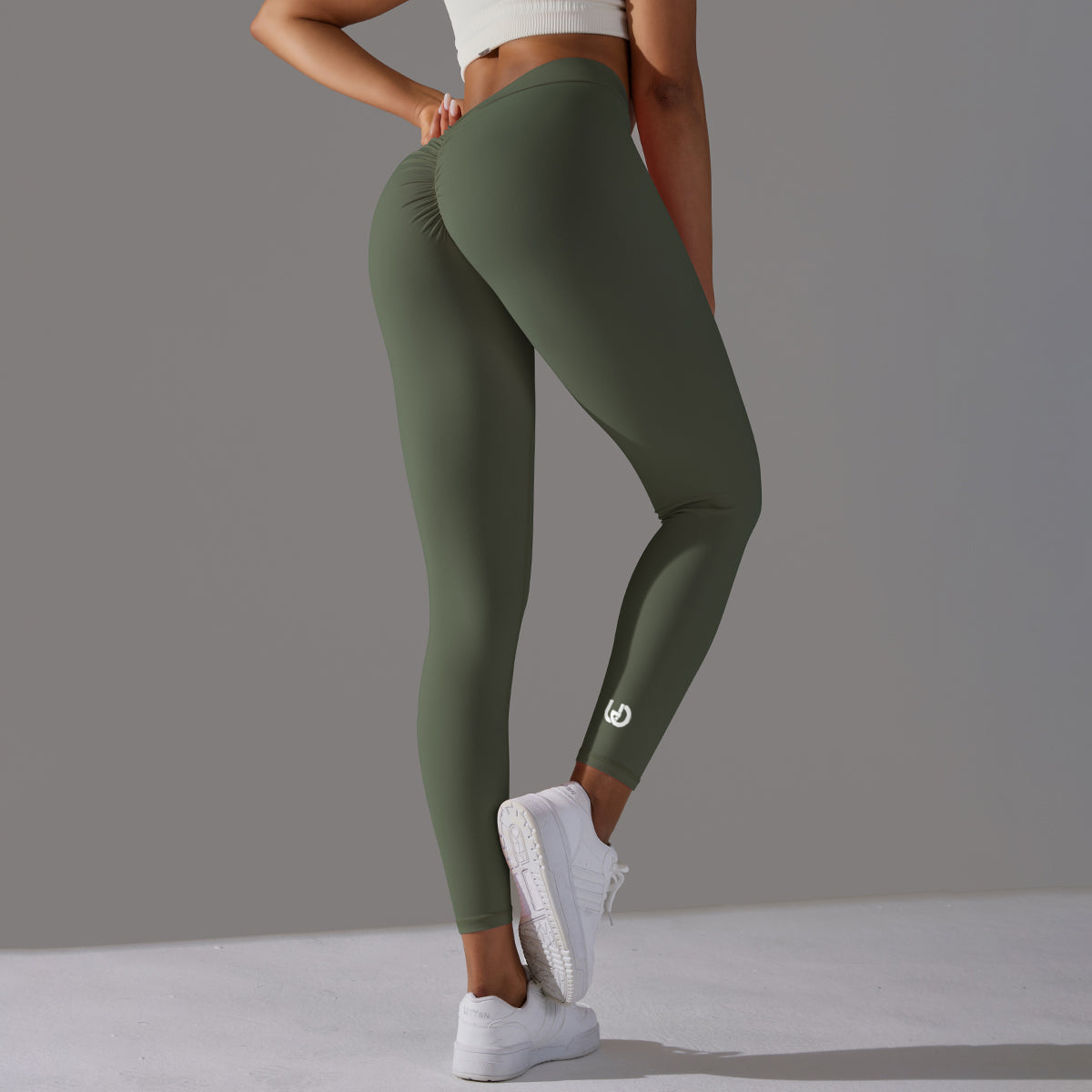 Emma | Legging Extra Scrunch - ArmyGreen