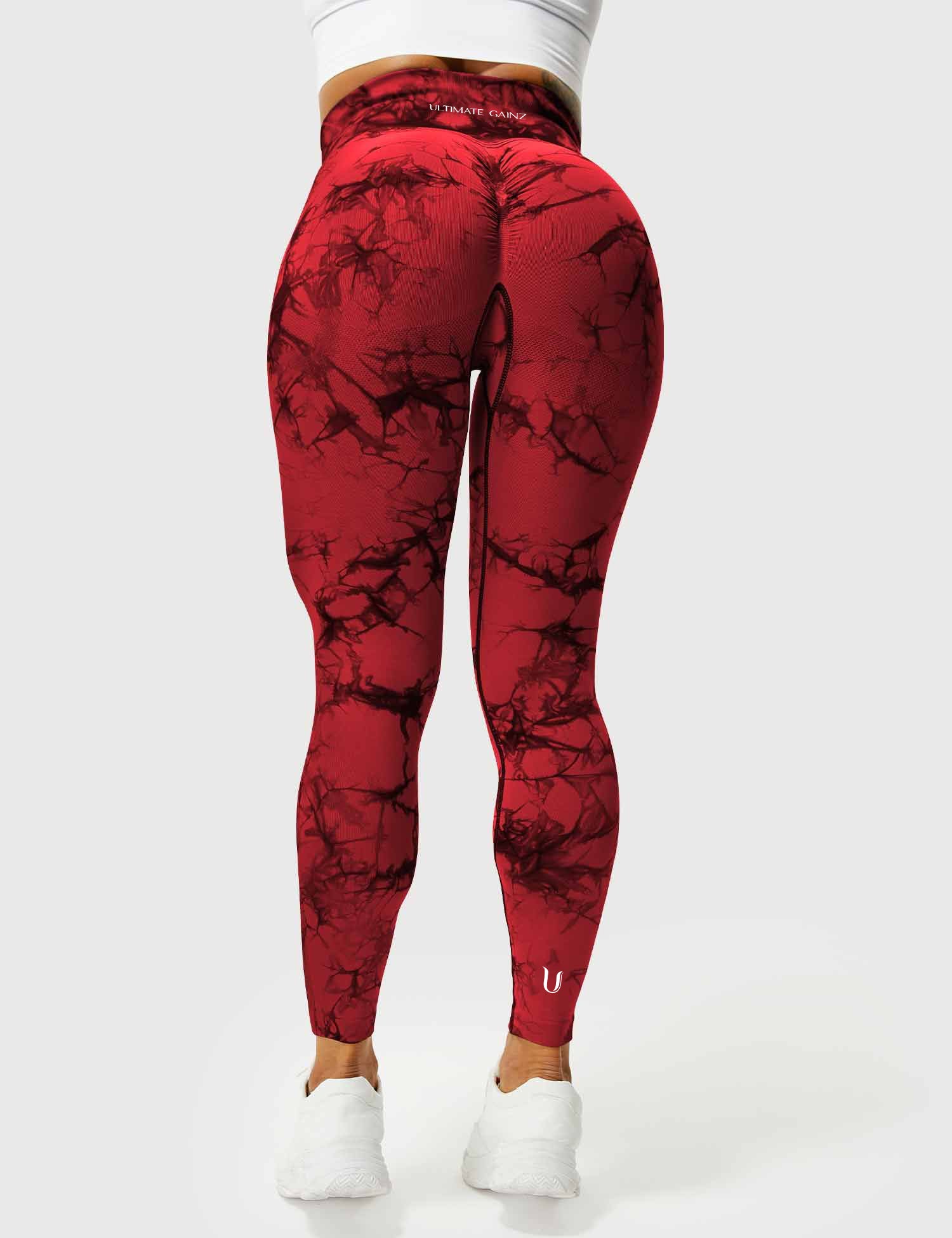 Aimy | Tie Dye Legging - Red