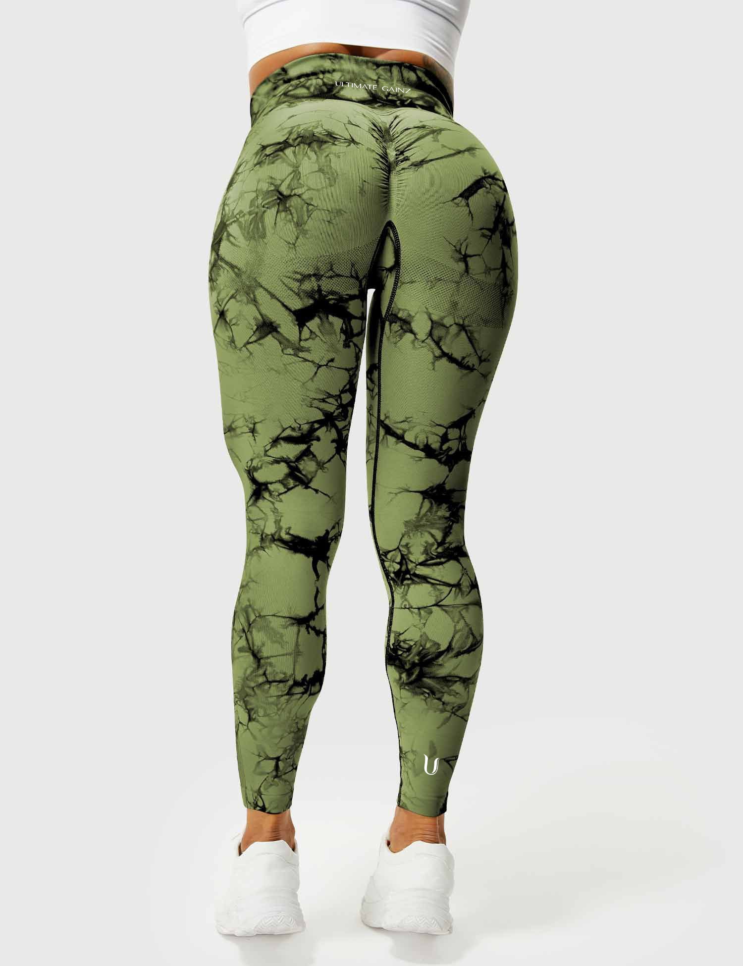 Aimy | Tie Dye Legging - OliveGreen