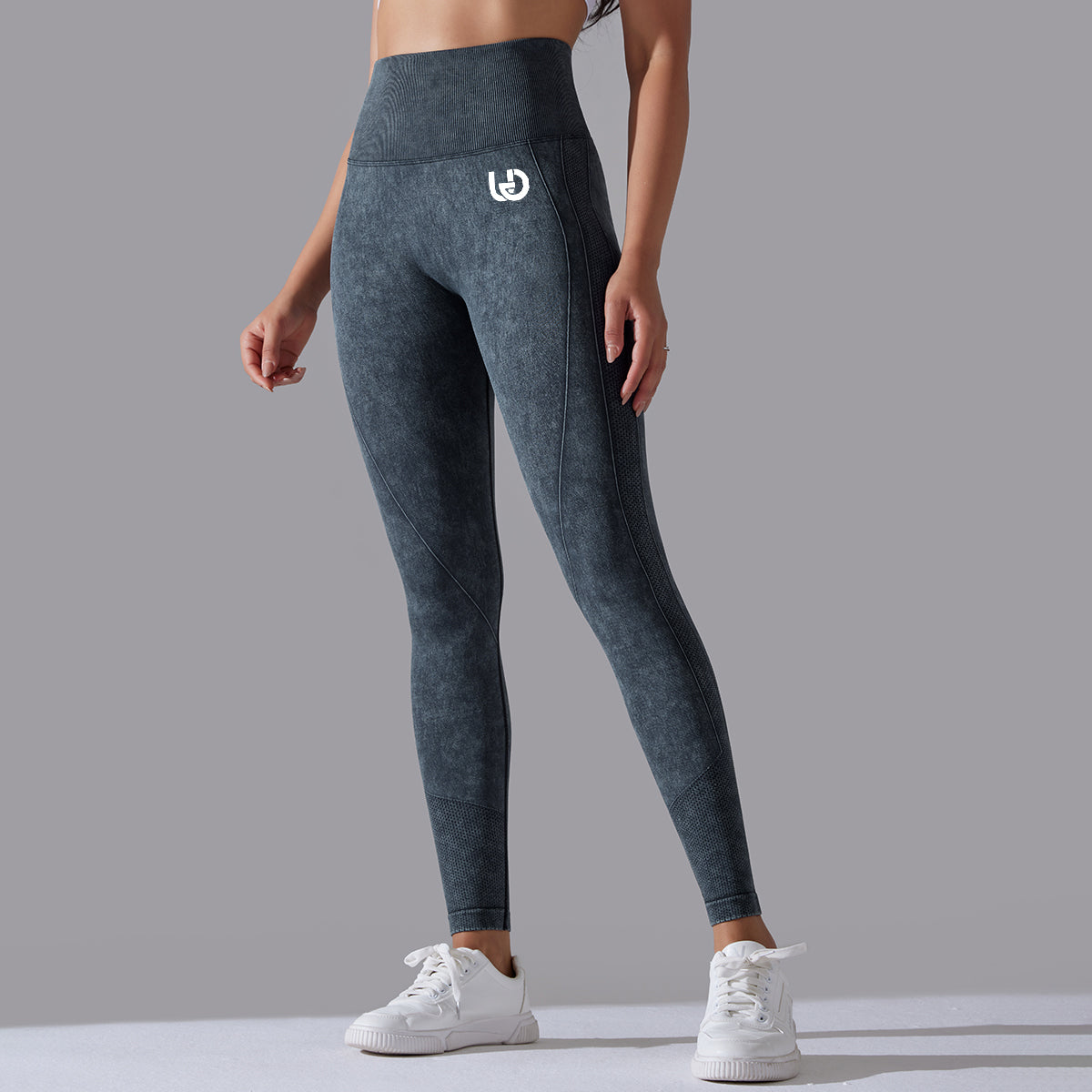 Jane | Leggings Scrunch Patterns - Schwarz