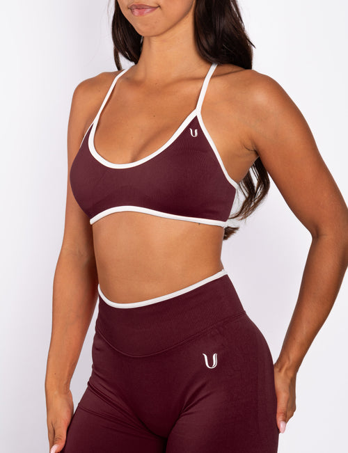 Ivy | Seamless Bra – Bordeaux - Ultimate Gainz