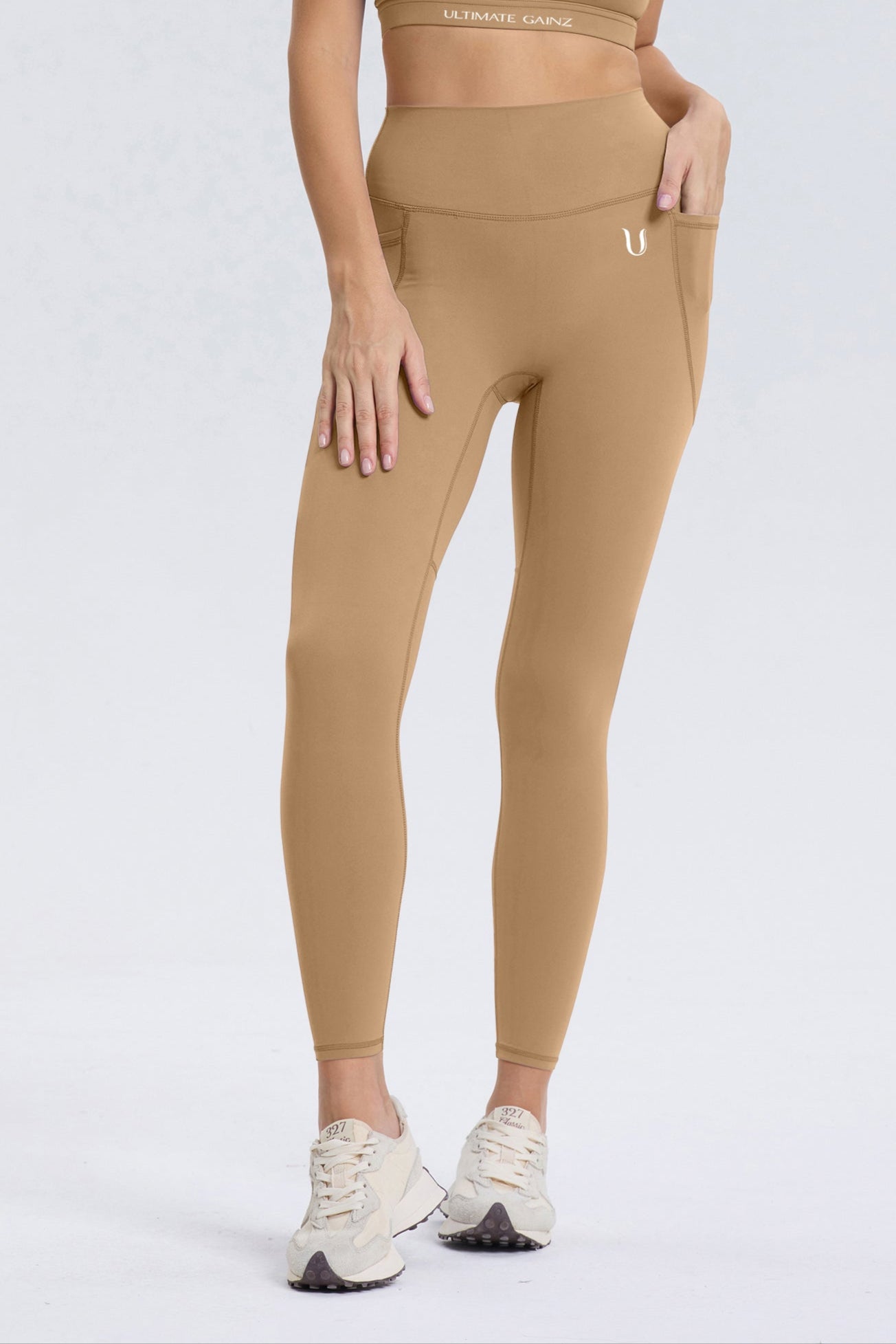 Palmer | Legging avec poches - Marron