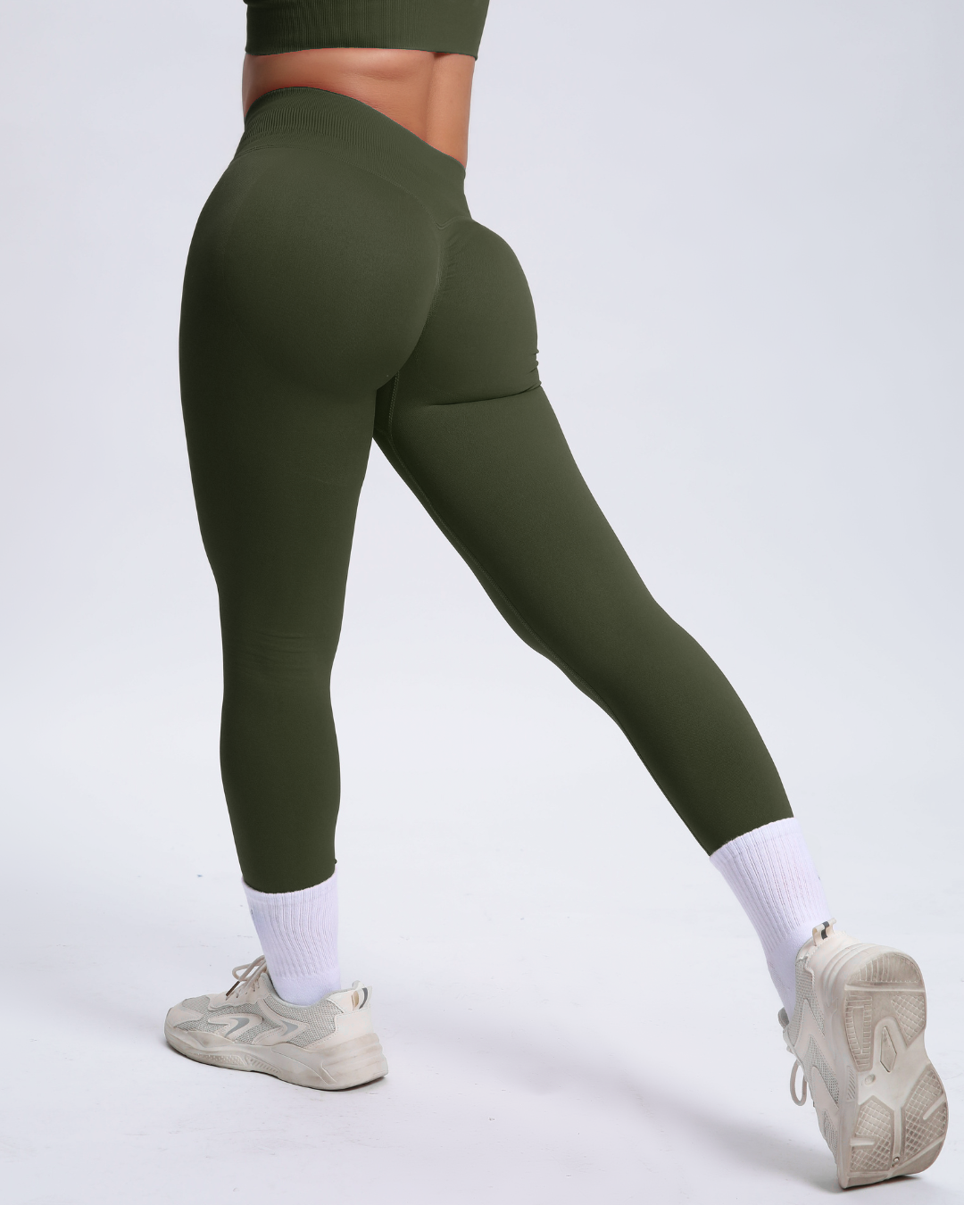 Joy | Sculpt-Leggings mit Scrunch – Grün