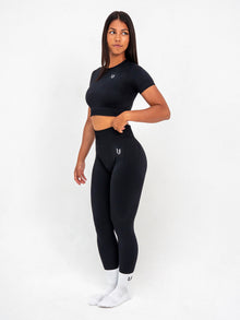 Luna | Premium Seamless Scrunch Legging - Black
