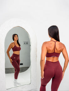 Luna | Premium Adjustable Sports Bra - Burgundy