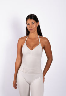 Beau Crop Top Ivory - Dames sportkleding | Ultimate Gainz