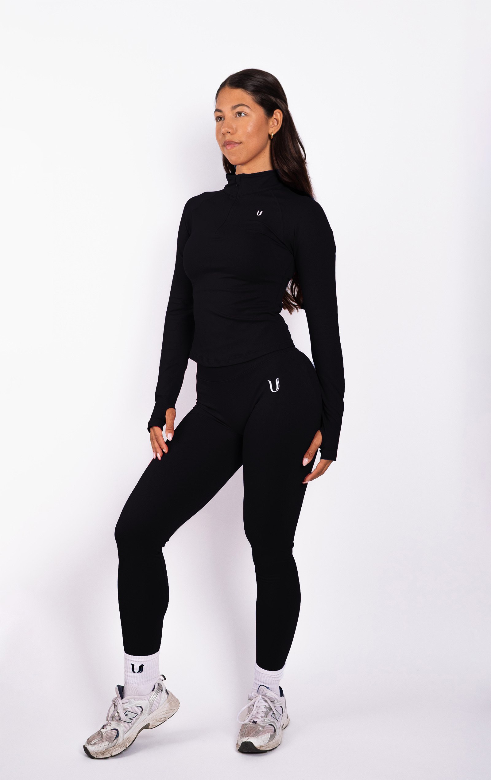 Beau | Half Zip Long Sleeve Top Red