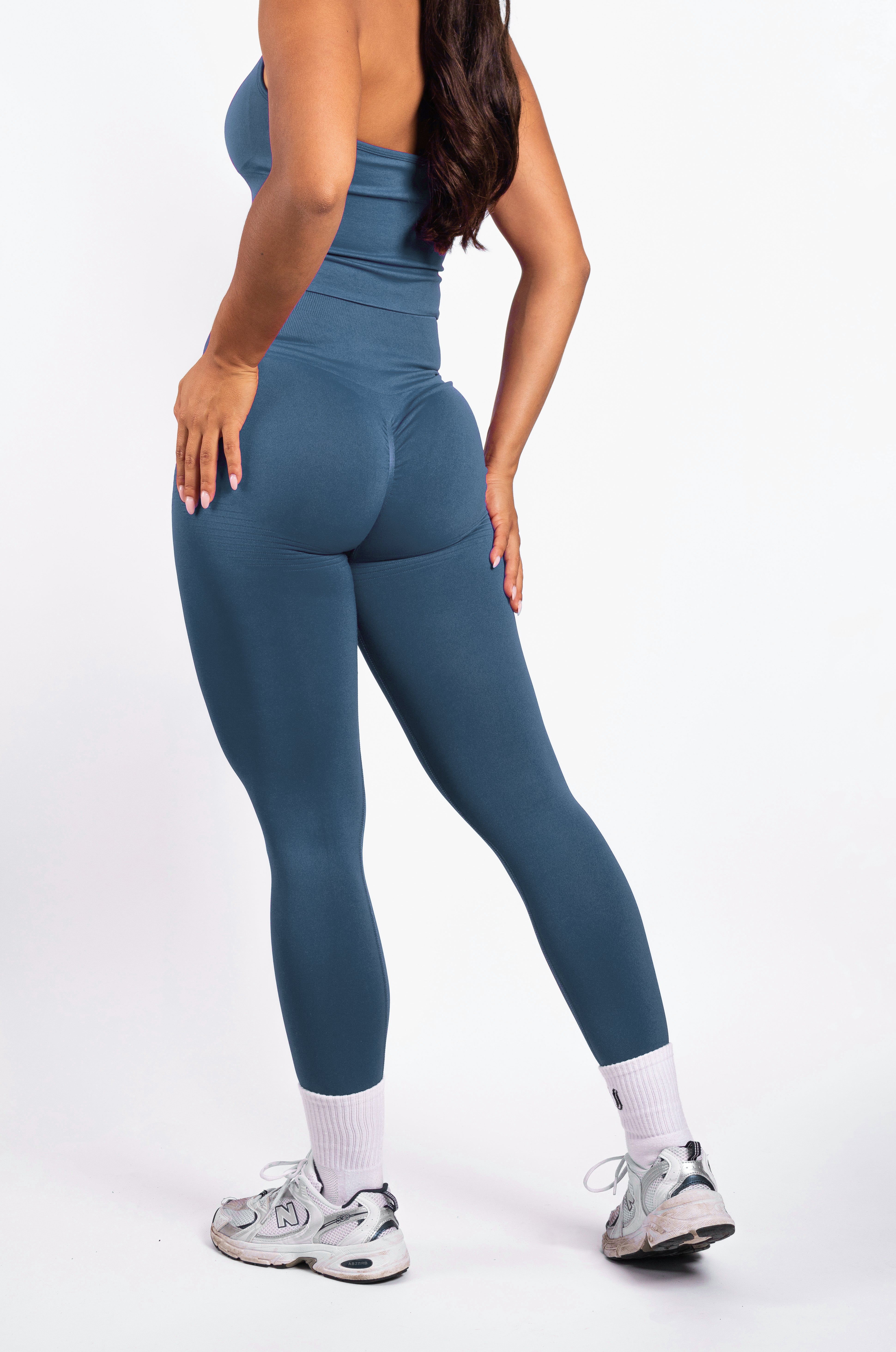 Bibi | Ribbed Seamless Legging – Red