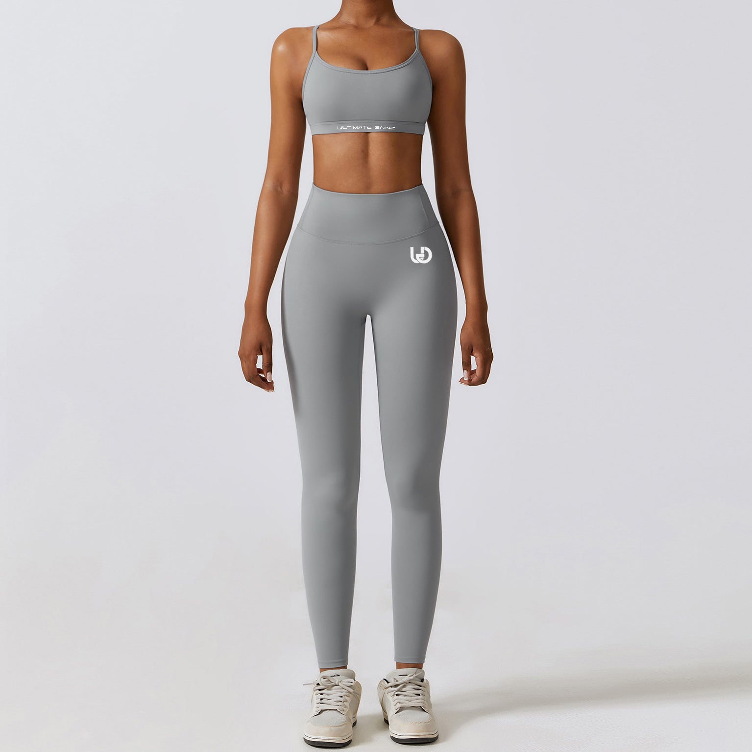 Hailey | Cross-Back Sports BH - Lichtgrijs