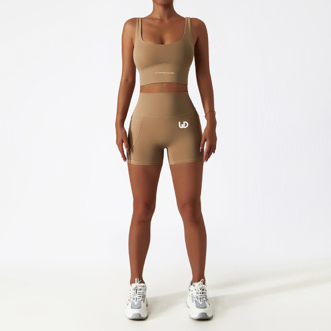 Palmer | Shorts Set mit Taschen Elfenbein