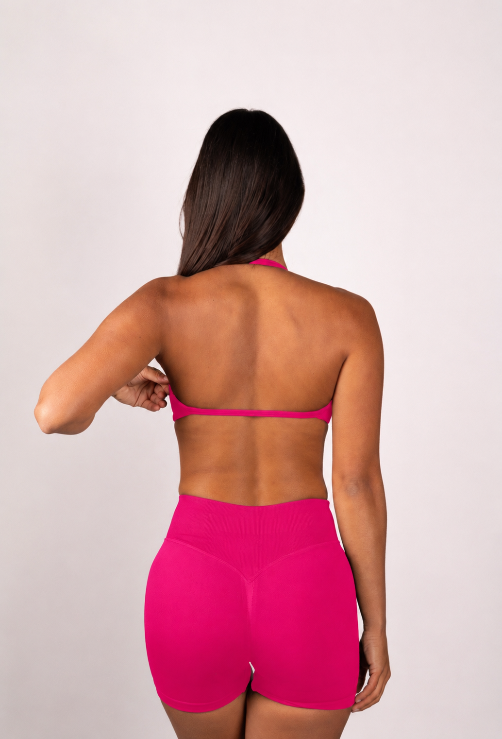 Beau | Premium High Performance Scrunch Shorts - Rosa