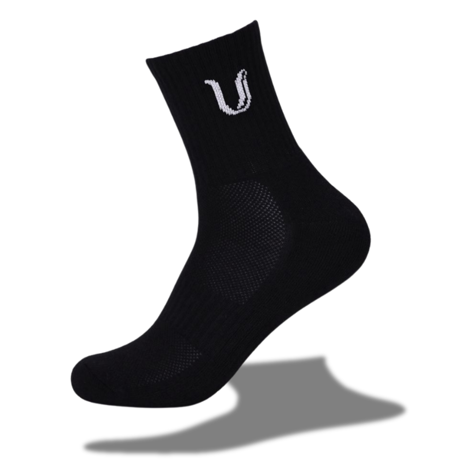 Ultimate Gainz - Chaussettes de Performance Unisexes - Blanc 1 Paire