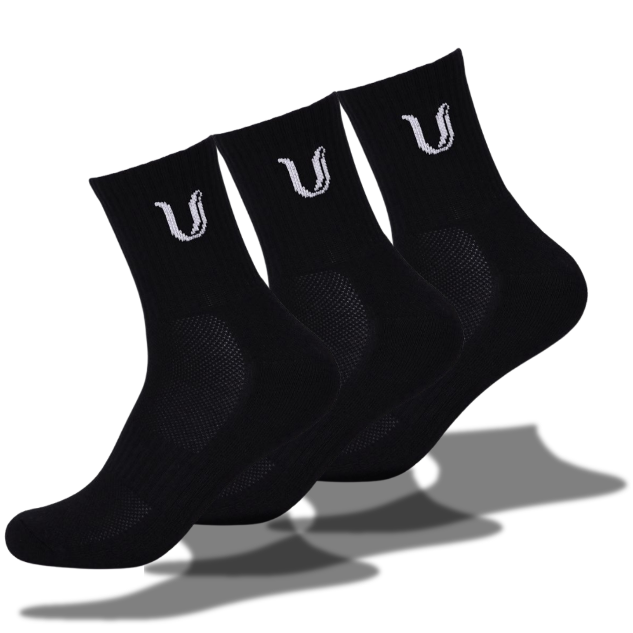 Ultimate Gainz - Performance Sokken Unisex - Zwart 3 Paar - Ultimate Gainz