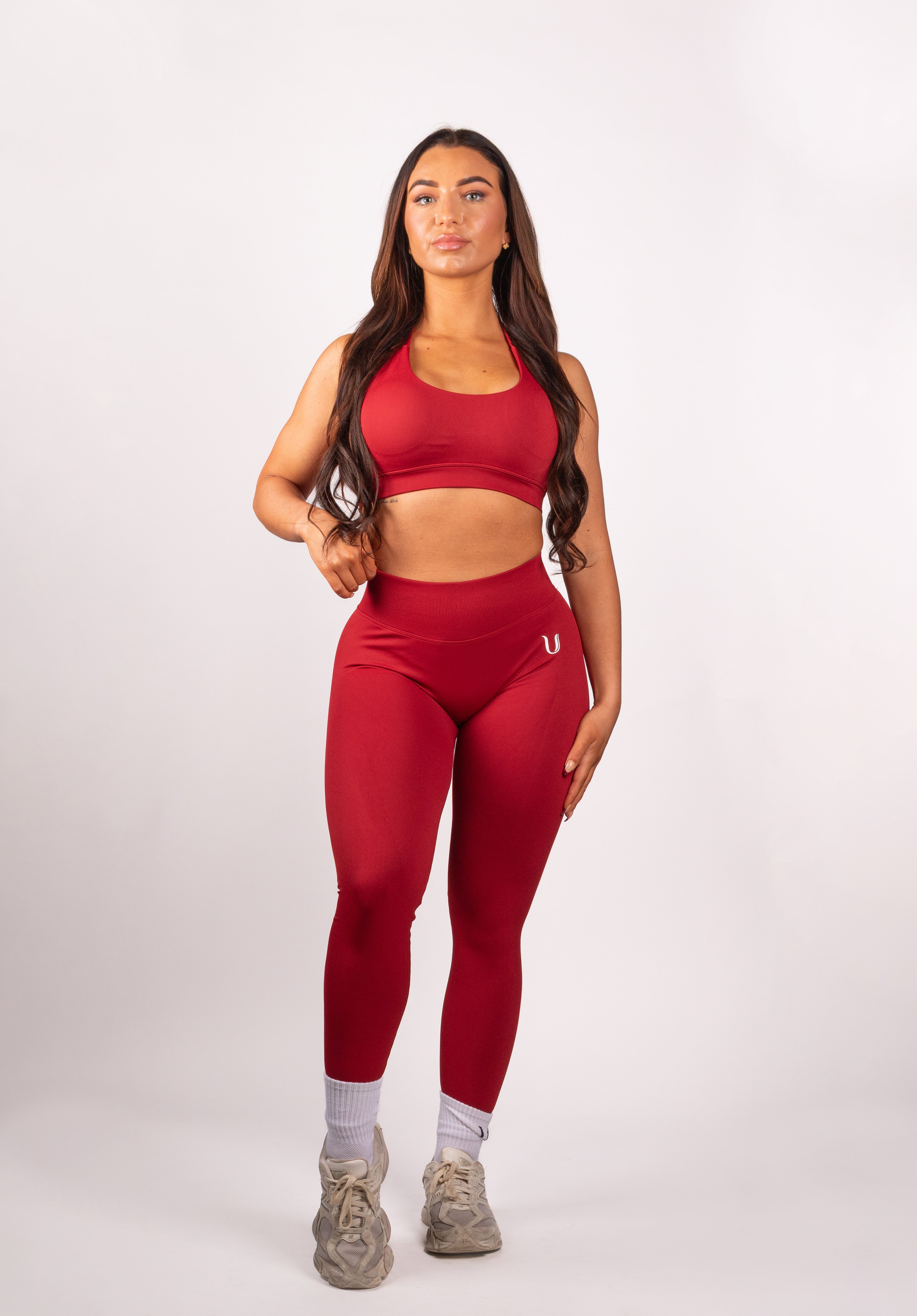 Beau | Premium High Performance Scrunch Legging - Rood
