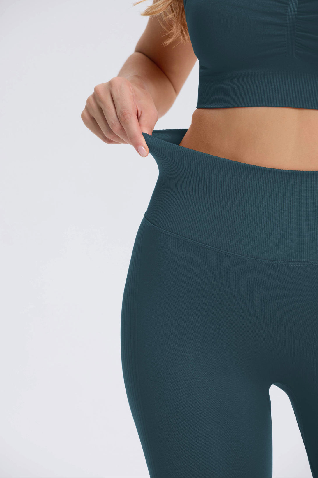 Maeve | High Waist Scrunch Legging - Teal