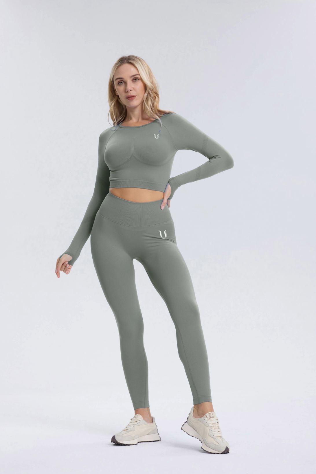 Leonie | Premium Scrunch Legging - Gray