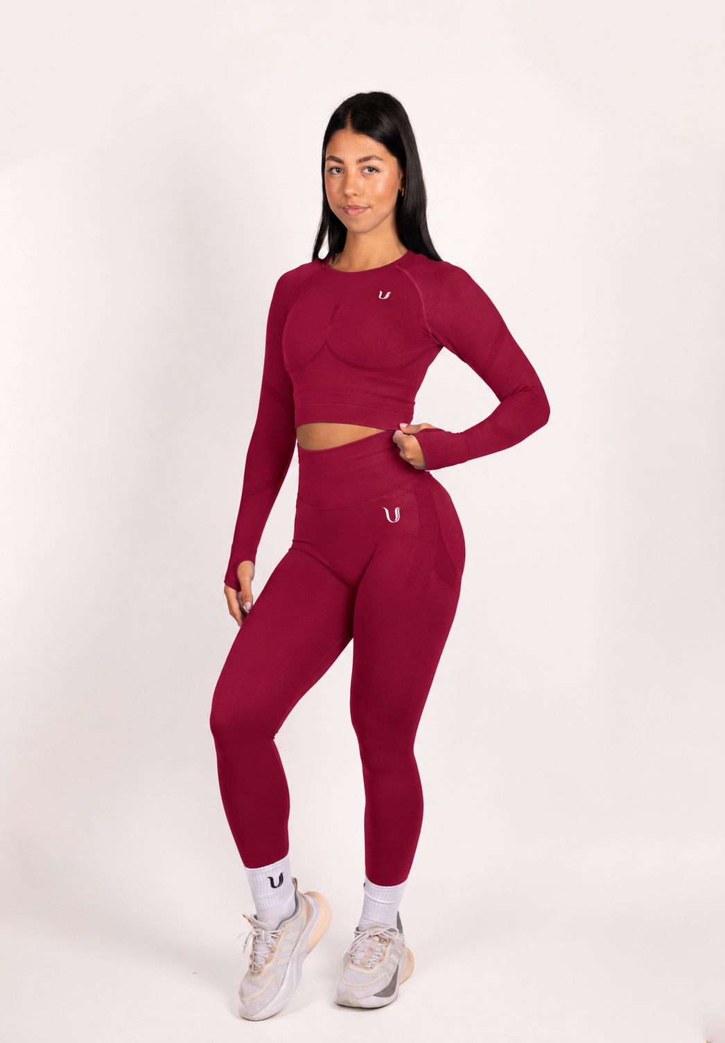 Leonie | Leggings Premium Scrunch - Rouge