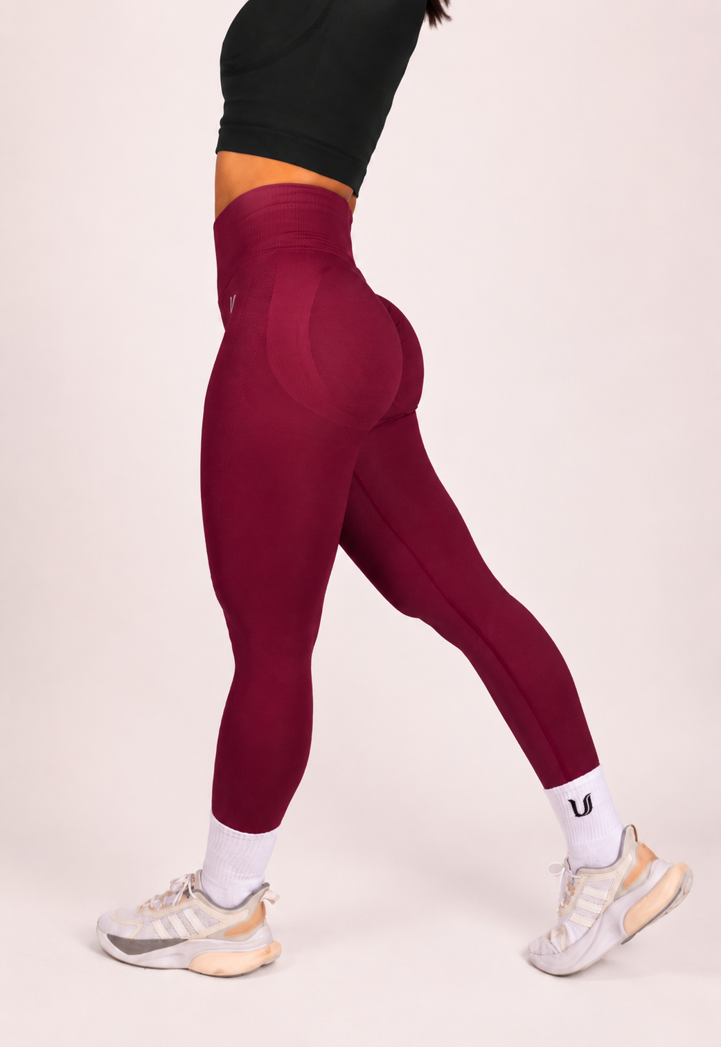 Leonie | Premium Scrunch Leggings - Red